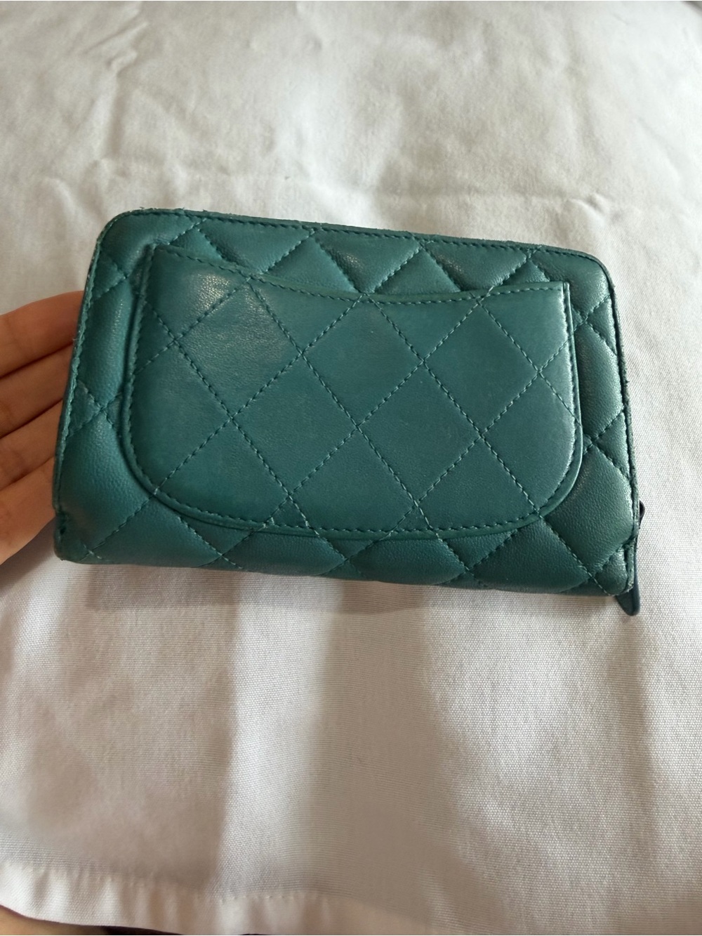 Authentic Chanel Classic Quilted Lambskin Wallet on Chain (WOC) - Picture 10 of 17